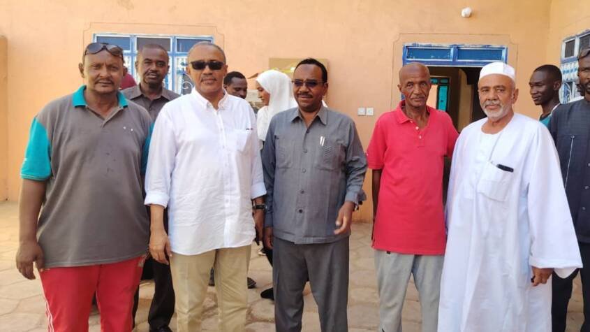 مريخ الأبيض يستقبل وفد حكومة ولاية شمال كردفان بمقر إقامة البعثة بالدامر