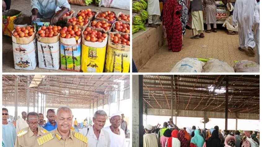 إعادة تشغيل السوق المركزي للخضر والفاكهة بأم درمان ( الملجة )