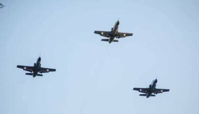 مسيرات تهاجم الابيض فجر اليوم والمضادات تتصدى لها